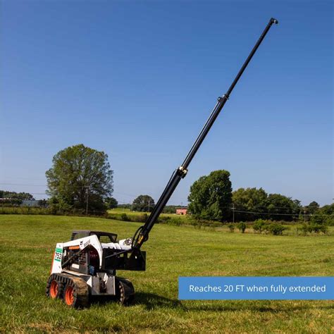 skid steer tree boom attachment|truss boom attachment for tractor.